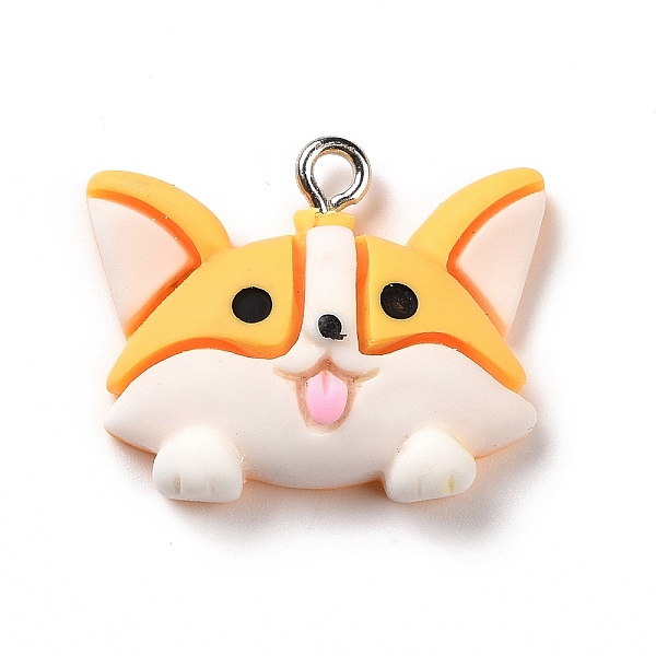 PandaHall Cartoon Opaque Resin Pendants, with Platinum Tone Iron Loops, Dog Charm, Gold, 20x24x7mm, Hole: 2mm Iron+Resin Dog Gold
PandaHall Cartoon Opaque Resin Pendants, with Platinum Tone Iron Loops, Dog Charm, Gold, 20x24x7mm, Hole: 2mm Iron+Resin Dog Gold