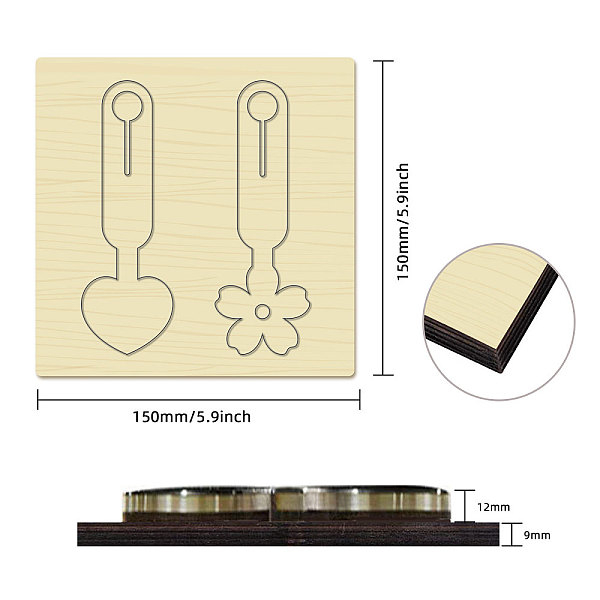 PandaHall Wood Cutting Dies, with Steel, for DIY Scrapbooking/Photo Album, Decorative Embossing DIY Paper Card, Other Pattern, 15x15cm Wood...
PandaHall Wood Cutting Dies, with Steel, for DIY Scrapbooking/Photo Album, Decorative Embossing DIY Paper Card, Other Pattern, 15x15cm Wood...