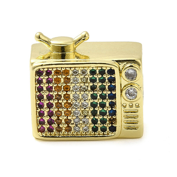 PandaHall Rack Plating Brass Cubic Zirconia European Beads, Large Hole Beads, Long-Lasting Plated, Cadmium Free & Lead Free, Televison, Real..., Multicolor
PandaHall Rack Plating Brass Cubic Zirconia European Beads, Large Hole Beads, Long-Lasting Plated, Cadmium Free & Lead Free, Televison, Real..., Multicolor