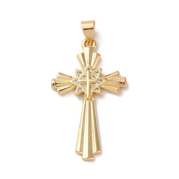 PandaHall Brass Micro Pave Cubic Zirconia Pendants, Cross, Real 18K Gold Plated, 32x18.5x2.5mm, Hole: 4.5x3.5mm Brass+Cubic Zirconia Cross..., Clear
PandaHall Brass Micro Pave Cubic Zirconia Pendants, Cross, Real 18K Gold Plated, 32x18.5x2.5mm, Hole: 4.5x3.5mm Brass+Cubic Zirconia Cross..., Clear