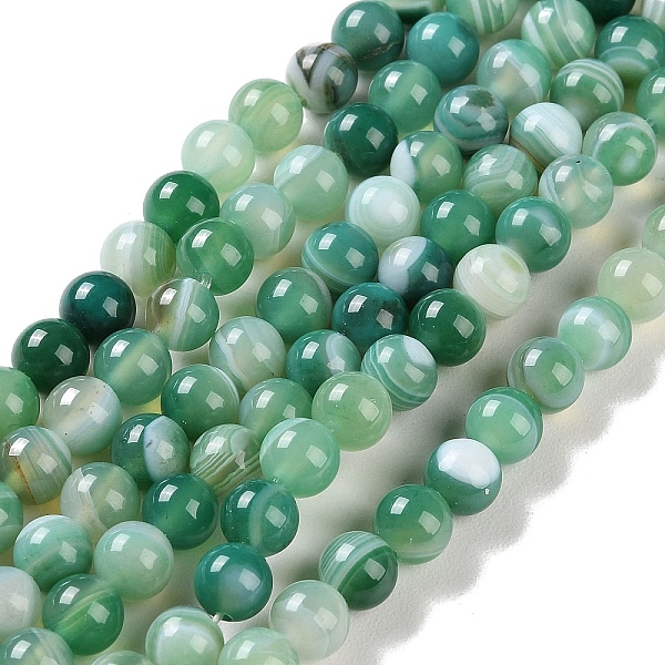 PandaHall Natural Striped Agate/Banded Agate Beads Strands, Dyed, Round, Sea Green, 6mm, Hole: 0.8mm, about 32pcs/strand, 7.60''(19.3cm)...
PandaHall Natural Striped Agate/Banded Agate Beads Strands, Dyed, Round, Sea Green, 6mm, Hole: 0.8mm, about 32pcs/strand, 7.60''(19.3cm)...