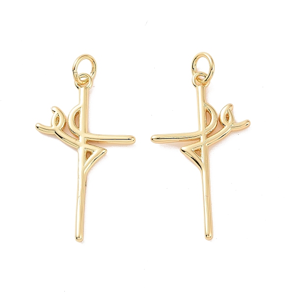 PandaHall Rack Plating Brass Pendants, with Jump Ring, Cadmium Free & Lead Free, Long-Lasting Plated, Faith Cross, Real 18K Gold Plated...
PandaHall Rack Plating Brass Pendants, with Jump Ring, Cadmium Free & Lead Free, Long-Lasting Plated, Faith Cross, Real 18K Gold Plated...