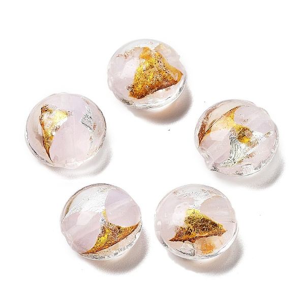 PandaHall Handmade Lampwork Beads, with Gold Foil, Oval, Misty Rose, 11~12x11.5~12.5x7~7.5mm, Hole: 2mm Lampwork Oval
PandaHall Handmade Lampwork Beads, with Gold Foil, Oval, Misty Rose, 11~12x11.5~12.5x7~7.5mm, Hole: 2mm Lampwork Oval