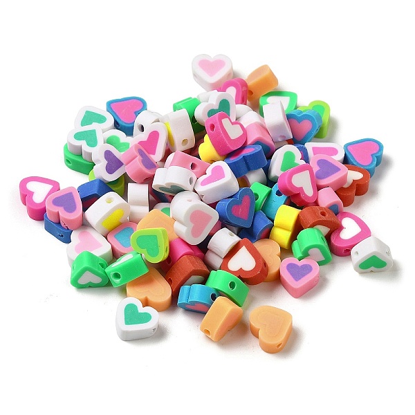 PandaHall Handmade Polymer Clay Beads, Heart, Mixed Color, 9x9.5x4.5mm, Hole: 1.6mm Polymer Clay Heart Multicolor
PandaHall Handmade Polymer Clay Beads, Heart, Mixed Color, 9x9.5x4.5mm, Hole: 1.6mm Polymer Clay Heart Multicolor