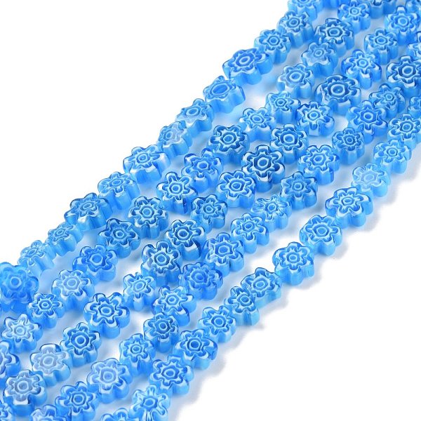 PandaHall Handmade Millefiori Glass Bead Strands, Flower, Blue, 7.5~9x3mm, Hole: 1mm, about 55~57pcs/strand, 15.55 inch~15.94 inch...
PandaHall Handmade Millefiori Glass Bead Strands, Flower, Blue, 7.5~9x3mm, Hole: 1mm, about 55~57pcs/strand, 15.55 inch~15.94 inch...