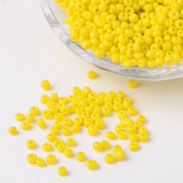 PandaHall 12/0 Opaque Colours Round Glass Seed Beads, Yellow, Size: about 2mm in diameter, hole:1mm, about 3303pcs/50g Glass Yellow
PandaHall 12/0 Opaque Colours Round Glass Seed Beads, Yellow, Size: about 2mm in diameter, hole:1mm, about 3303pcs/50g Glass Yellow