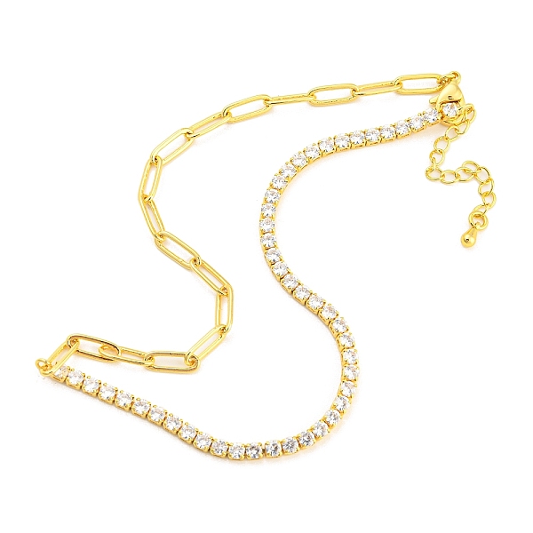 PandaHall Clear Cubic Zirconia & Paperclip Chain Necklace for Girl Women Gift, with Rack Plating Brass Chain Extender & Lobster Claw Clasps...
PandaHall Clear Cubic Zirconia & Paperclip Chain Necklace for Girl Women Gift, with Rack Plating Brass Chain Extender & Lobster Claw Clasps...