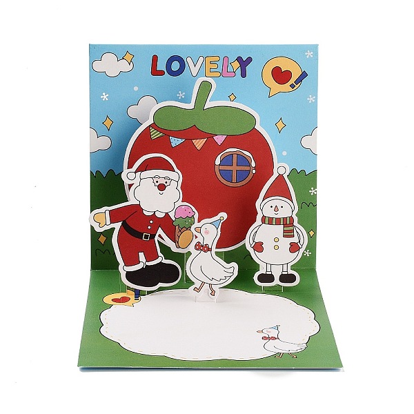 PandaHall Square 3D Pop Up Paper Greeting Card, with Envelope, Christmas Day Invitation Card, Sky Blue, 120x120x2.5mm Paper Square
PandaHall Square 3D Pop Up Paper Greeting Card, with Envelope, Christmas Day Invitation Card, Sky Blue, 120x120x2.5mm Paper Square