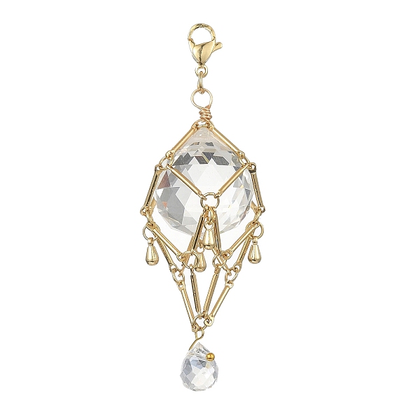 PandaHall Brass Pouch Holder Pendant Decoration, with Transparent Glass Teardrop Charms and 304 Stainless Steel Lobster Claw Clasps, Golden..., Clear
PandaHall Brass Pouch Holder Pendant Decoration, with Transparent Glass Teardrop Charms and 304 Stainless Steel Lobster Claw Clasps, Golden..., Clear