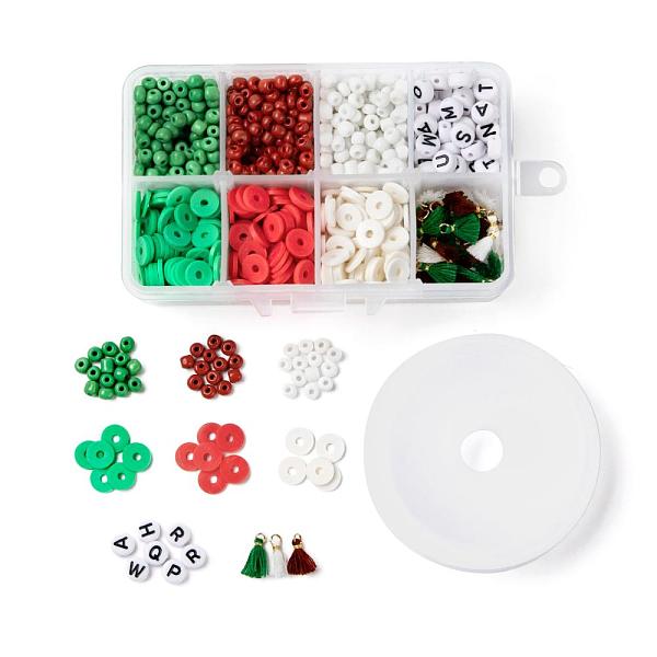 PandaHall 3 Colors 1155Pcs DIY Christmas Theme Stretch Bracelets Making Kits, Including Round Glass Seed Beads, Polymer Clay Heishi Beads..., Multicolor
PandaHall 3 Colors 1155Pcs DIY Christmas Theme Stretch Bracelets Making Kits, Including Round Glass Seed Beads, Polymer Clay Heishi Beads..., Multicolor