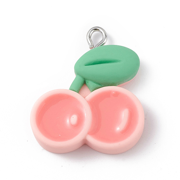 PandaHall Opaque Resin Pendants, Fruit Charms, with Platinum Tone Iron Loops, Cherry, 25.5x21.5x5.5mm, Hole: 2mm Iron+Resin Cherry
PandaHall Opaque Resin Pendants, Fruit Charms, with Platinum Tone Iron Loops, Cherry, 25.5x21.5x5.5mm, Hole: 2mm Iron+Resin Cherry