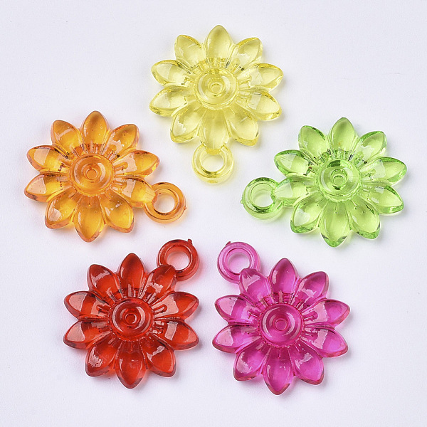 PandaHall Transparent Acrylic Pendants, Dyed, Flower, Mixed Color, 25x20.5x3.5mm, Hole: 3mm, about 550pcs/500g Acrylic Flower Multicolor
PandaHall Transparent Acrylic Pendants, Dyed, Flower, Mixed Color, 25x20.5x3.5mm, Hole: 3mm, about 550pcs/500g Acrylic Flower Multicolor