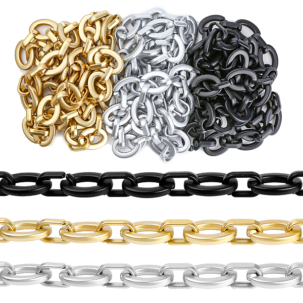 PandaHall SUPERFINDINGS 3 Colors 1m Long Acrylic Cable Chains 22x16x5.3mm Open Linking Chain Rings Quick Link Connectors Opaque Spray..., Multicolor
PandaHall SUPERFINDINGS 3 Colors 1m Long Acrylic Cable Chains 22x16x5.3mm Open Linking Chain Rings Quick Link Connectors Opaque Spray..., Multicolor