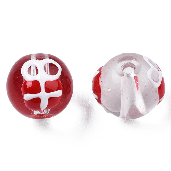 PandaHall Transparent Glass Enamel Beads, Round with Gift, Red, 13~14x12x11mm, Hole: 1.6mm Glass Round Red
PandaHall Transparent Glass Enamel Beads, Round with Gift, Red, 13~14x12x11mm, Hole: 1.6mm Glass Round Red