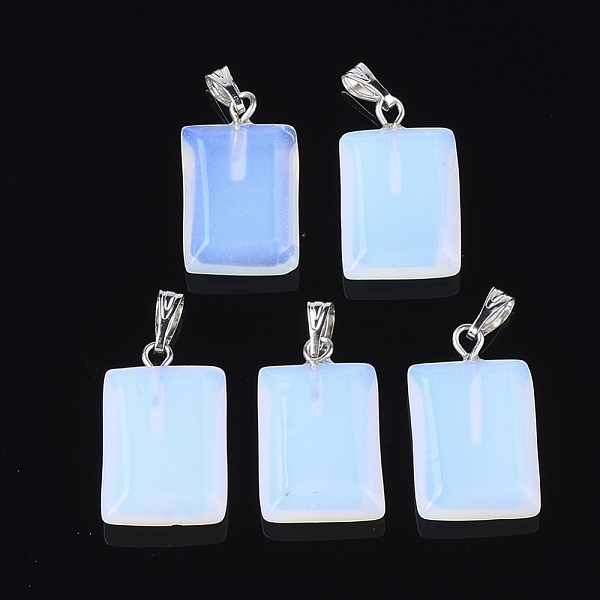 PandaHall Opalite Pendants, with 304 Stainless Steel Findings, Rectangle, Stainless Steel Color, 21~22x12.5~13x5~5.5mm, Hole: 6x2mm Opalite...
PandaHall Opalite Pendants, with 304 Stainless Steel Findings, Rectangle, Stainless Steel Color, 21~22x12.5~13x5~5.5mm, Hole: 6x2mm Opalite...