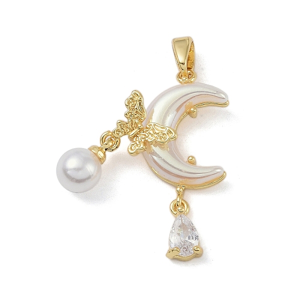PandaHall Rack Plating Brass Pendant, with Resin & Cubic Zirconia & Plastic Pearl, Lead Free & Cadmium Free, Long-Lasting Plated, Moon &..., Clear
PandaHall Rack Plating Brass Pendant, with Resin & Cubic Zirconia & Plastic Pearl, Lead Free & Cadmium Free, Long-Lasting Plated, Moon &..., Clear