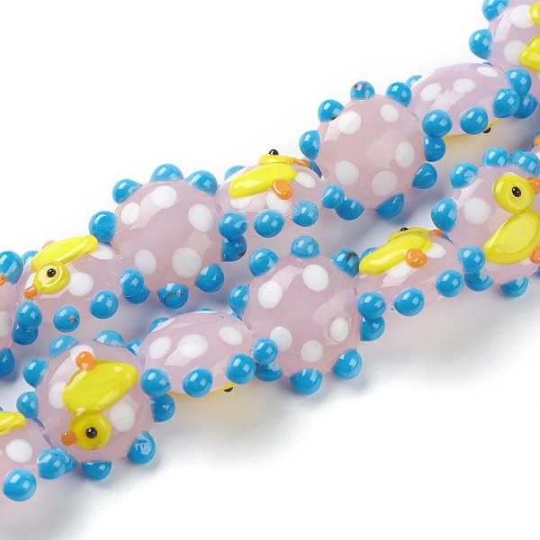 PandaHall Handmade Lampwork Beads, Flower, Duck, Bumpy, Pink, 21x19x10mm, Hole: 2mm, about 20pcs/strand, 12.60''(32cm) Lampwork Flower Pink
PandaHall Handmade Lampwork Beads, Flower, Duck, Bumpy, Pink, 21x19x10mm, Hole: 2mm, about 20pcs/strand, 12.60''(32cm) Lampwork Flower Pink