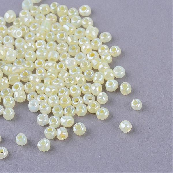 PandaHall Glass Seed Beads, Ceylon, Round, Light Goldenrod Yellow, 4mm, Hole: 1.5mm, about 4500pcs/pound Glass Yellow
PandaHall Glass Seed Beads, Ceylon, Round, Light Goldenrod Yellow, 4mm, Hole: 1.5mm, about 4500pcs/pound Glass Yellow