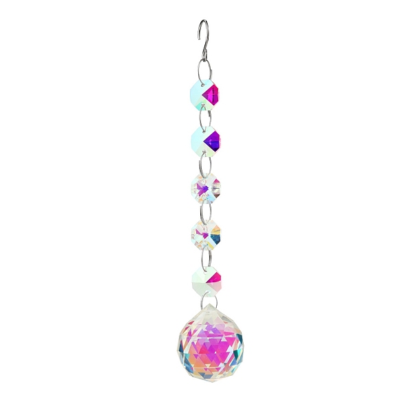 PandaHall Clear AB Glass Pendant Decorations, with Glass Octagon Link, Hanging Suncatchers Garden Decorations, Teardrop, pendant: 50mm Glass...
PandaHall Clear AB Glass Pendant Decorations, with Glass Octagon Link, Hanging Suncatchers Garden Decorations, Teardrop, pendant: 50mm Glass...