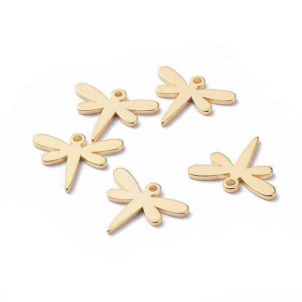 PandaHall Brass Charms, Dragonfly, Nickel Free, Real 18K Gold Plated, 10.5x12.5x1mm, Hole: 0.8mm Brass Dragonfly
PandaHall Brass Charms, Dragonfly, Nickel Free, Real 18K Gold Plated, 10.5x12.5x1mm, Hole: 0.8mm Brass Dragonfly
