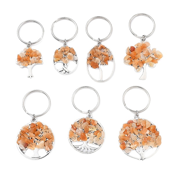 PandaHall Natural Red Aventurine Chip & Alloy Tree of Life Pendant Keychain, with Iron Split Key Rings, 5.9~6.8cm Red Aventurine Tree of...
PandaHall Natural Red Aventurine Chip & Alloy Tree of Life Pendant Keychain, with Iron Split Key Rings, 5.9~6.8cm Red Aventurine Tree of...