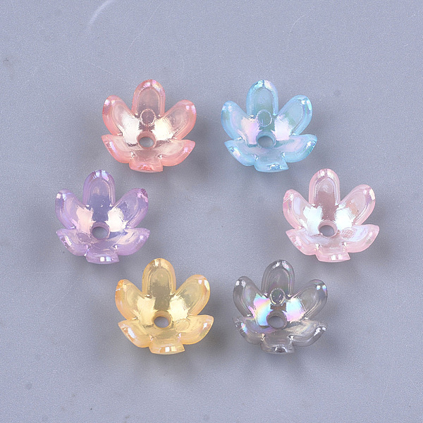 PandaHall Transparent Acrylic Bead Caps, AB Color, 6-Petal, Tulip Flower, Mixed Color, 14x13x6mm, Hole: 2mm Acrylic Multicolor
PandaHall Transparent Acrylic Bead Caps, AB Color, 6-Petal, Tulip Flower, Mixed Color, 14x13x6mm, Hole: 2mm Acrylic Multicolor