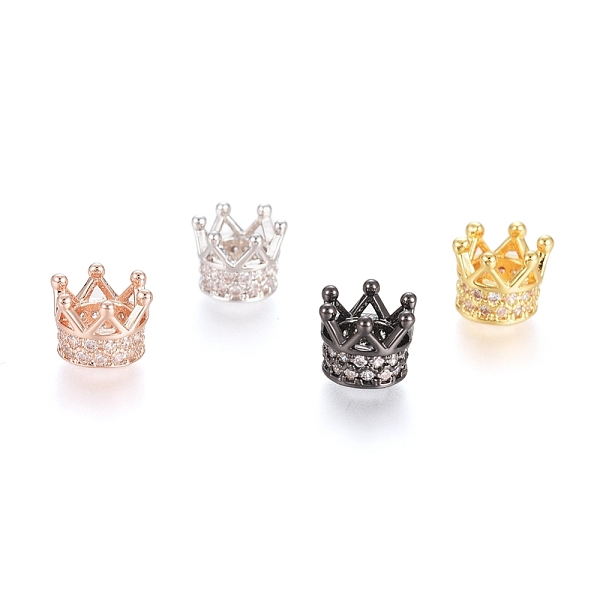 PandaHall Brass Micro Pave Cubic Zirconia Beads, Long-Lasting Plated, Crown, Clear, Mixed Color, 7x5mm, Hole: 3mm Brass+Cubic Zirconia Crown...
PandaHall Brass Micro Pave Cubic Zirconia Beads, Long-Lasting Plated, Crown, Clear, Mixed Color, 7x5mm, Hole: 3mm Brass+Cubic Zirconia Crown...