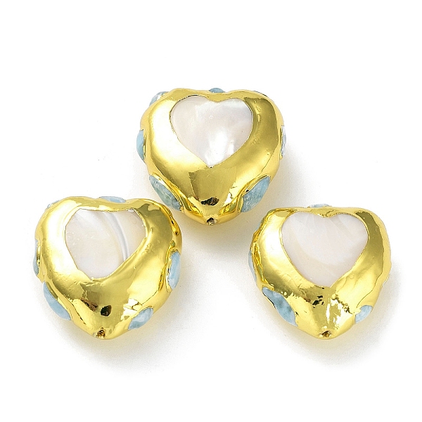 PandaHall Natural Larimar Beads, with Rack Plating Golden Tone Brass Findings and Natural Keshi Pearl, Long-Lasting Plated, Heart...
PandaHall Natural Larimar Beads, with Rack Plating Golden Tone Brass Findings and Natural Keshi Pearl, Long-Lasting Plated, Heart...