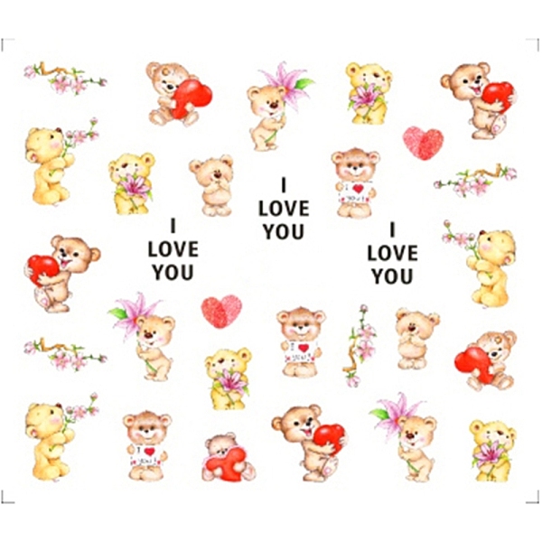 PandaHall Nail Art Water Transfer Stickers Decals, For Nail Tips Decorations, Bear, Colorful, 6.125x5.3cm Paper Bees
PandaHall Nail Art Water Transfer Stickers Decals, For Nail Tips Decorations, Bear, Colorful, 6.125x5.3cm Paper Bees