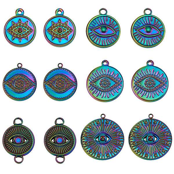 PandaHall Rainbow Color 304 Stainless Steel Jewelry Finding Kits, Including 8Pcs 4 Style Pendant Rhinestone Settings & 2Pcs Pendant Enamel...
PandaHall Rainbow Color 304 Stainless Steel Jewelry Finding Kits, Including 8Pcs 4 Style Pendant Rhinestone Settings & 2Pcs Pendant Enamel...