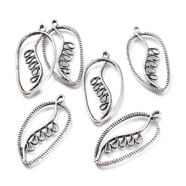 PandaHall Tibetan Style Alloy Pendants, Leaf, Antique Silver, 38x19x1.5mm, Hole: 3x2mm Alloy Leaf
PandaHall Tibetan Style Alloy Pendants, Leaf, Antique Silver, 38x19x1.5mm, Hole: 3x2mm Alloy Leaf