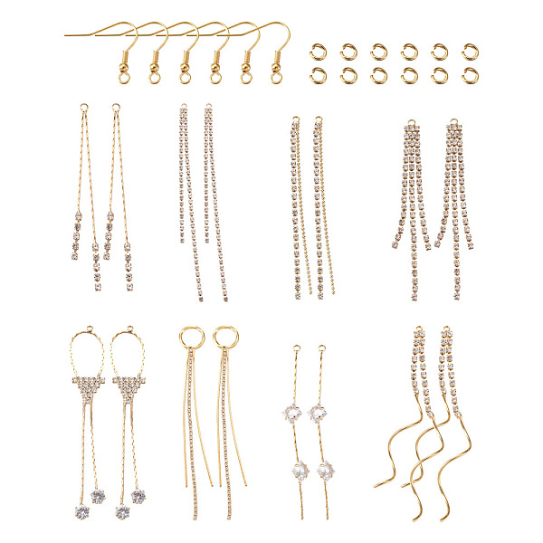 PandaHall DIY Tassels Earring Making Kits, Including Brass Cubic Zirconia & Brass Rhinestone Tassel Pendants, 304 Stainless Steel Earring..., Clear
PandaHall DIY Tassels Earring Making Kits, Including Brass Cubic Zirconia & Brass Rhinestone Tassel Pendants, 304 Stainless Steel Earring..., Clear