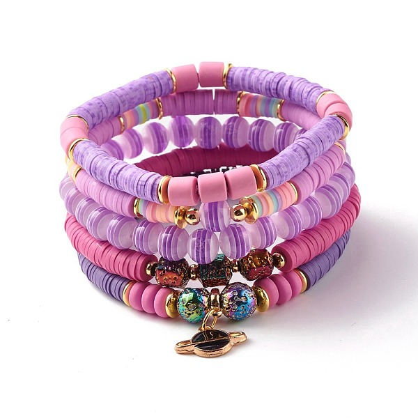 PandaHall Natural Lava Rock & Polymer Clay Heishi Beads Stretch Bracelets Sets, Earth Charm Stackable Bracelets for Women, Purple, Inner...
PandaHall Natural Lava Rock & Polymer Clay Heishi Beads Stretch Bracelets Sets, Earth Charm Stackable Bracelets for Women, Purple, Inner...
