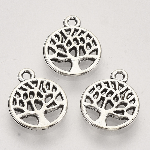 PandaHall Tibetan Style Alloy Pendants, Cadmium Free & Lead Free, Flat Round with Tree of Life, Antique Silver, 13.5x10x1.5mm, Hole: 1.2mm...
PandaHall Tibetan Style Alloy Pendants, Cadmium Free & Lead Free, Flat Round with Tree of Life, Antique Silver, 13.5x10x1.5mm, Hole: 1.2mm...