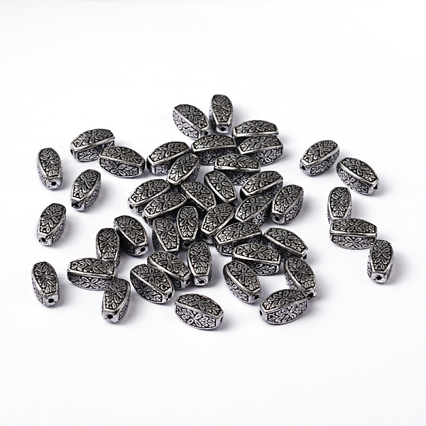PandaHall Antique Acrylic Beads, Barrel, Antique Silver Plated, 13x7x7mm, Hole: 1.5mm, about 1150pcs/500g Acrylic Barrel
PandaHall Antique Acrylic Beads, Barrel, Antique Silver Plated, 13x7x7mm, Hole: 1.5mm, about 1150pcs/500g Acrylic Barrel