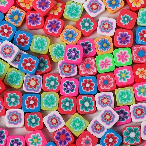 PandaHall Handmade Polymer Clay Beads, for DIY Jewelry Crafts Supplies, Square with Flower, Mixed Color, 10x10x4mm, Hole: 2mm Polymer Clay..., Multicolor
PandaHall Handmade Polymer Clay Beads, for DIY Jewelry Crafts Supplies, Square with Flower, Mixed Color, 10x10x4mm, Hole: 2mm Polymer Clay..., Multicolor