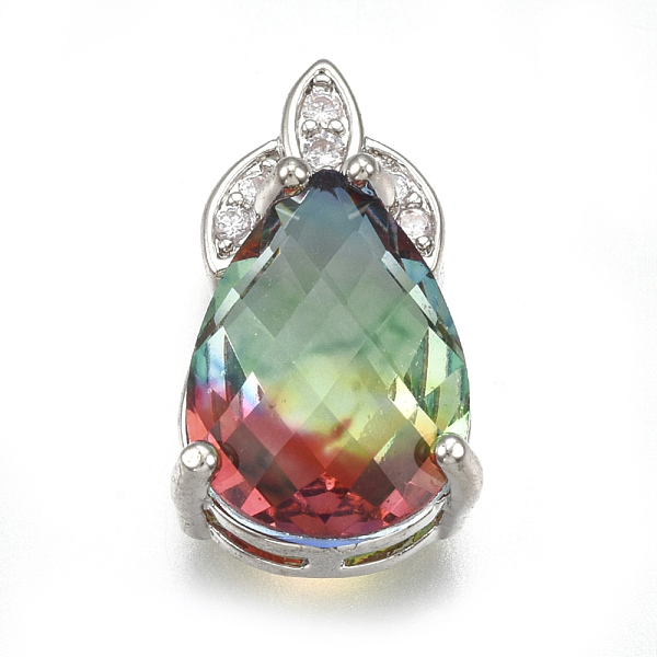 PandaHall K9 Glass Pendants, with Rhinestone and Brass Findings, Faceted, teardrop, Platinum, Colorful, 19.5x11x7.5mm, Hole: 2x1.5mm...
PandaHall K9 Glass Pendants, with Rhinestone and Brass Findings, Faceted, teardrop, Platinum, Colorful, 19.5x11x7.5mm, Hole: 2x1.5mm...