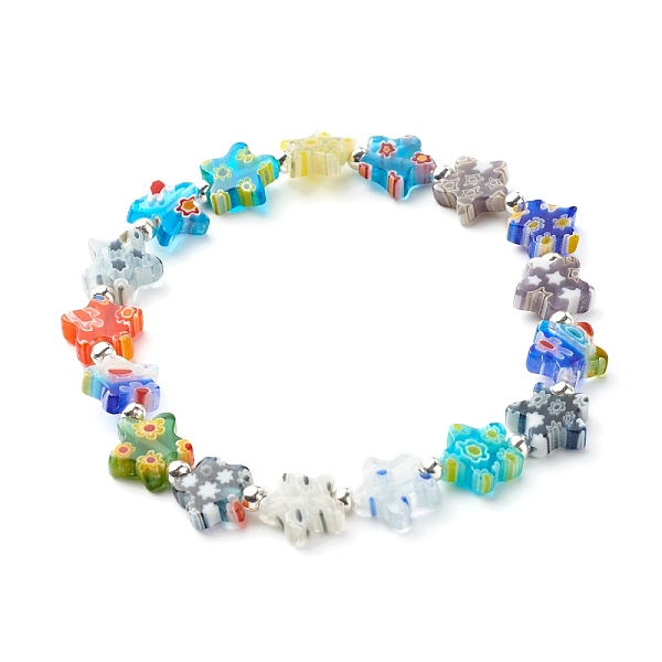 PandaHall Handmade Millefiori Lampwork Beads Stretch Bracelet for Teen Girl Women, Cute Star Beads Bracelet, Colorful, Inner Diameter: 2-5/8...
PandaHall Handmade Millefiori Lampwork Beads Stretch Bracelet for Teen Girl Women, Cute Star Beads Bracelet, Colorful, Inner Diameter: 2-5/8...