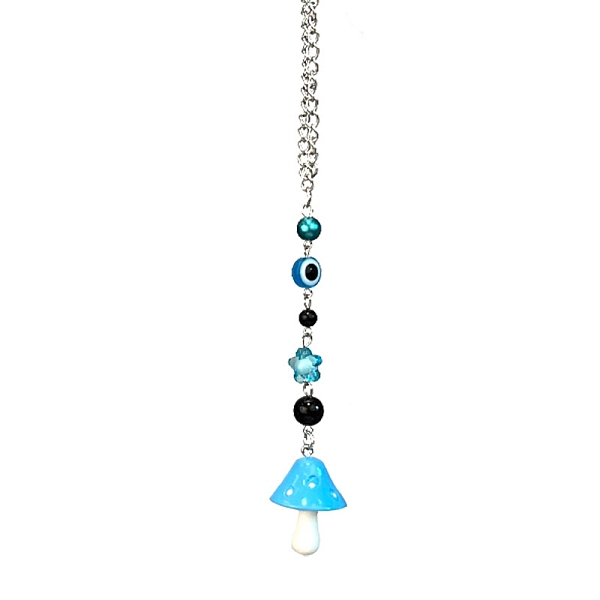 PandaHall Resin Mushroom with Evil Eye Pendant Decrations, Deep Sky Blue, 205mm Resin Mushroom
PandaHall Resin Mushroom with Evil Eye Pendant Decrations, Deep Sky Blue, 205mm Resin Mushroom