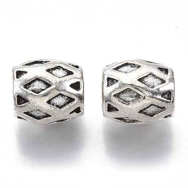 PandaHall Tibetan Style Alloy European Beads, Large Hole Beads, Cadmium Free & Lead Free, Column with Rhombus, Antique Silver, 8.5x9.5mm...
PandaHall Tibetan Style Alloy European Beads, Large Hole Beads, Cadmium Free & Lead Free, Column with Rhombus, Antique Silver, 8.5x9.5mm...