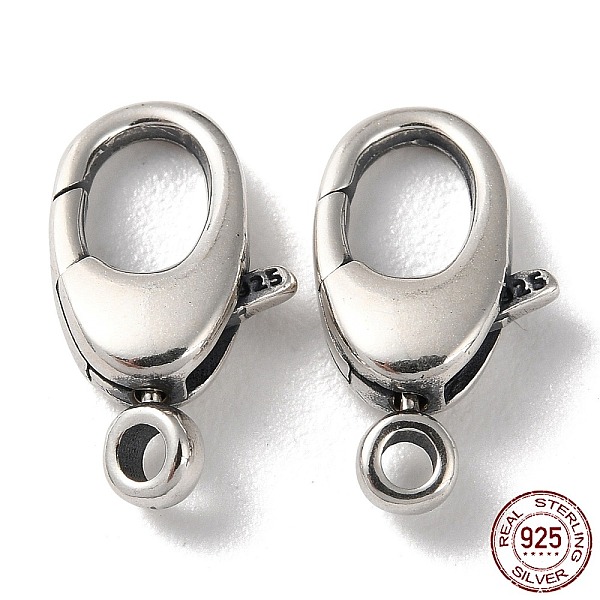 PandaHall 925 Thailand Sterling Silver Lobster Claw Clasps, with 925 Stamp, Antique Silver, 14.5x8x4.5mm, Hole: 1.6mm Sterling Silver Others
PandaHall 925 Thailand Sterling Silver Lobster Claw Clasps, with 925 Stamp, Antique Silver, 14.5x8x4.5mm, Hole: 1.6mm Sterling Silver Others