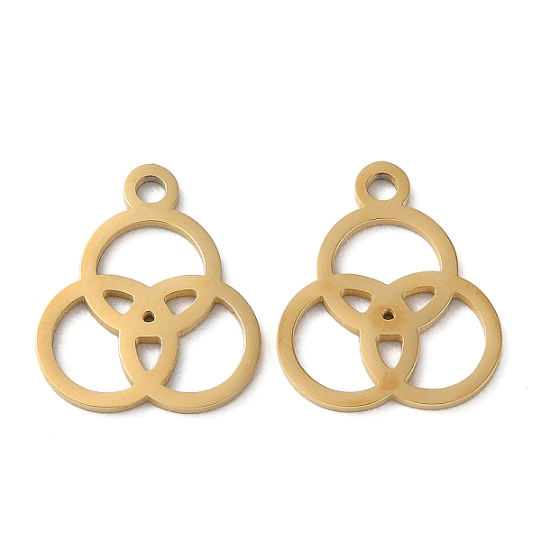 PandaHall Ion Plating(IP) 304 Stainless Steel Charms, Laser Cut, Round Ring Trinity Charms, Golden, 14.5x12.5x1mm, Hole: 1.6mm 304 Stainless...
PandaHall Ion Plating(IP) 304 Stainless Steel Charms, Laser Cut, Round Ring Trinity Charms, Golden, 14.5x12.5x1mm, Hole: 1.6mm 304 Stainless...