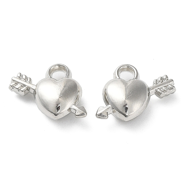 PandaHall CCB Plastic Pendants, An Arrow Through the Heart Charm, Platinum, 10x12x5mm, Hole: 1.8mm Plastic Heart
PandaHall CCB Plastic Pendants, An Arrow Through the Heart Charm, Platinum, 10x12x5mm, Hole: 1.8mm Plastic Heart