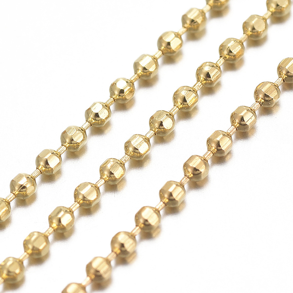 PandaHall Brass Ball Chains, Faceted, Long-Lasting Plated, Soldered, with Spool, Cadmium Free & Nickel Free & Lead Free, Golden, 1.5mm...
PandaHall Brass Ball Chains, Faceted, Long-Lasting Plated, Soldered, with Spool, Cadmium Free & Nickel Free & Lead Free, Golden, 1.5mm...