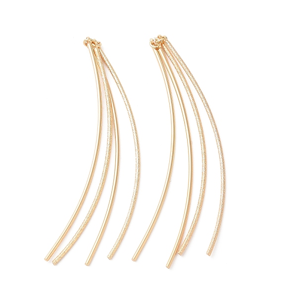 PandaHall Brass Curved Bars Tassel Big Pendants, Real 18K Gold Plated, 68~69x5x1mm, Hole: 2mm Brass
PandaHall Brass Curved Bars Tassel Big Pendants, Real 18K Gold Plated, 68~69x5x1mm, Hole: 2mm Brass