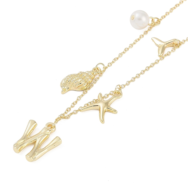 PandaHall Bohemian Summer Beach Style 18K Gold Plated Shell Shape Initial Pendant Necklaces Brass
PandaHall Bohemian Summer Beach Style 18K Gold Plated Shell Shape Initial Pendant Necklaces Brass