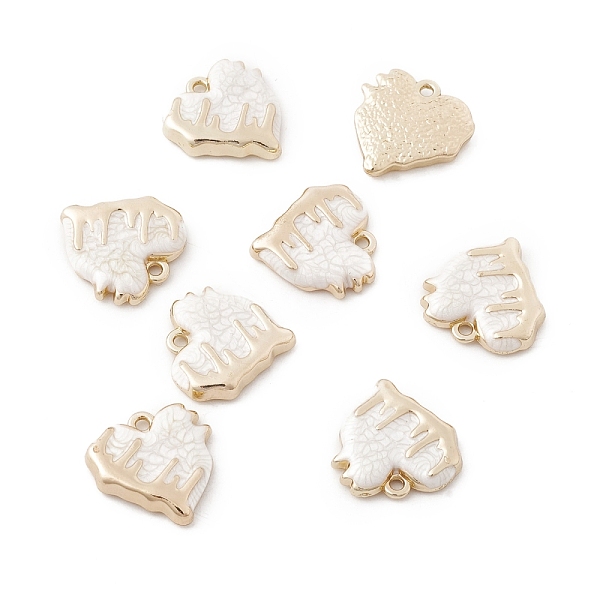 PandaHall Alloy Enamel Pendants, Light Gold, Melting Heart Charm, White, 18x18x3.8mm, Hole: 1.6mm Alloy+Enamel Heart White
PandaHall Alloy Enamel Pendants, Light Gold, Melting Heart Charm, White, 18x18x3.8mm, Hole: 1.6mm Alloy+Enamel Heart White