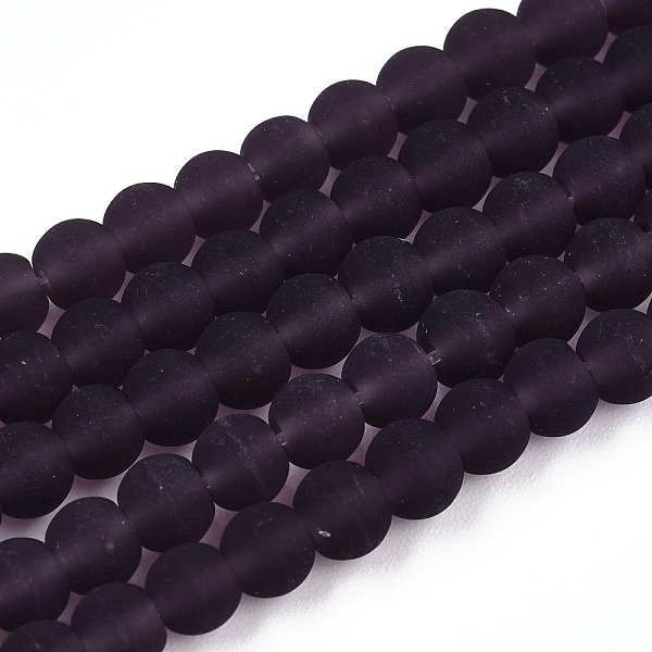 PandaHall Transparent Glass Beads Strands, Frosted, Round, Purple, 4~4.5mm, Hole: 0.8mm, about 97~99pcs/strand, 14.76 inch~14.96 inch...
PandaHall Transparent Glass Beads Strands, Frosted, Round, Purple, 4~4.5mm, Hole: 0.8mm, about 97~99pcs/strand, 14.76 inch~14.96 inch...