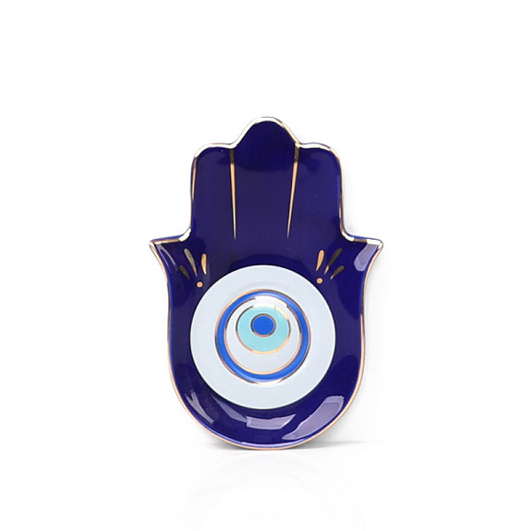 PandaHall Porcelain Jewelry Plates, Hamsa Hand Shape Evil Eye Pattern Tray, Dark Blue, 160x115mm Porcelain Hamsa Hand
PandaHall Porcelain Jewelry Plates, Hamsa Hand Shape Evil Eye Pattern Tray, Dark Blue, 160x115mm Porcelain Hamsa Hand