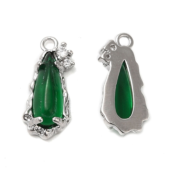 PandaHall Brass Micro Pave Cubic Zirconia Pendants, with Glass Finding, Nickel Free, Teardrop, Green, 15.4x6.9x3.6mm, Hole: 1.2mm...
PandaHall Brass Micro Pave Cubic Zirconia Pendants, with Glass Finding, Nickel Free, Teardrop, Green, 15.4x6.9x3.6mm, Hole: 1.2mm...